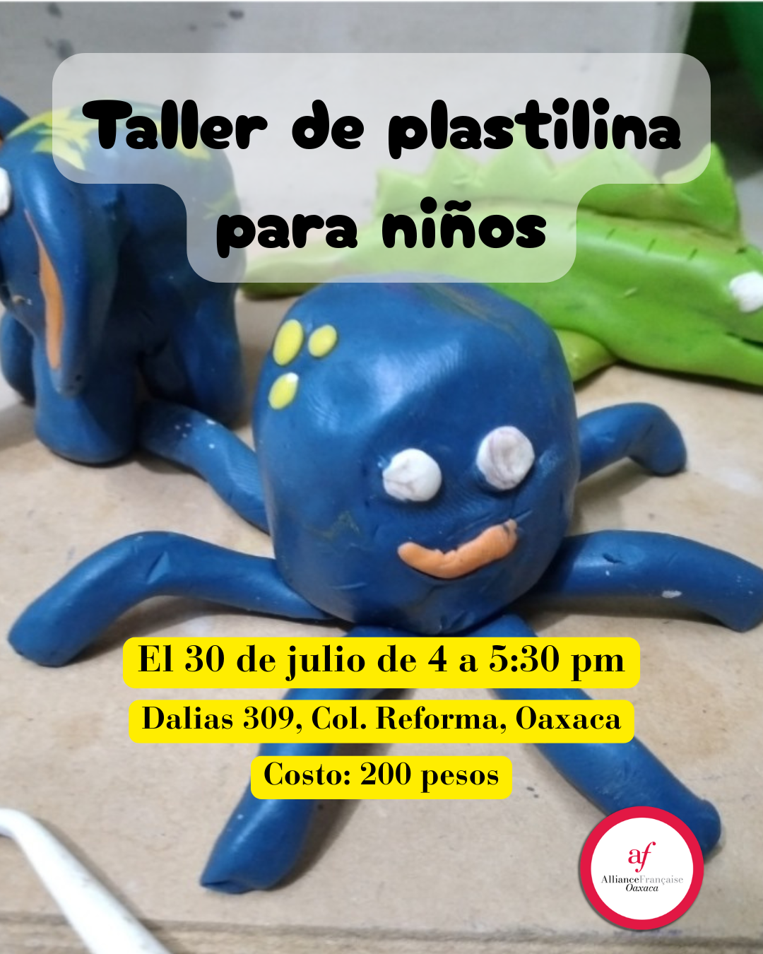 Taller de modelaje de plastilina