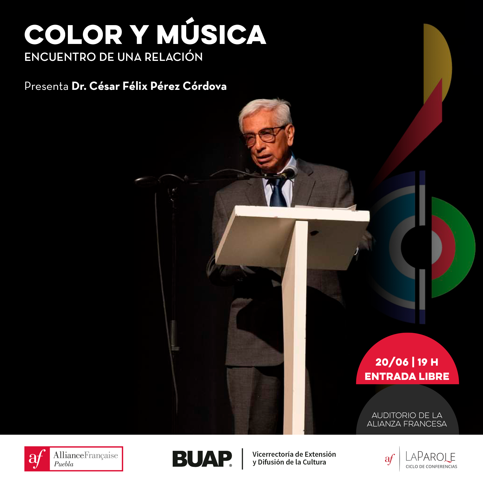 Charla “Color y Música: Encuentro de una relación” por César Félix Pérez