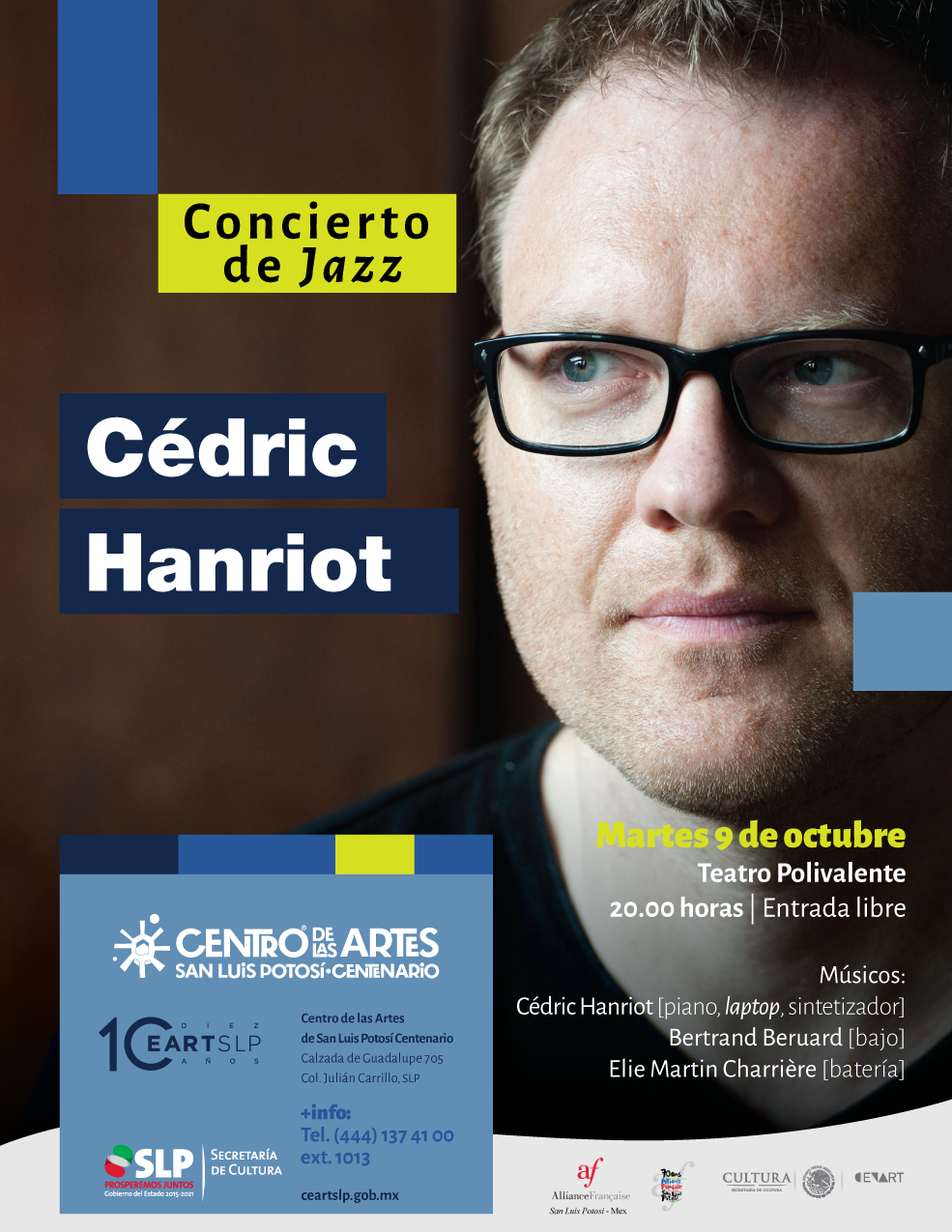 Concierto de #Jazz del artista #francés  Cédric Hanriot
