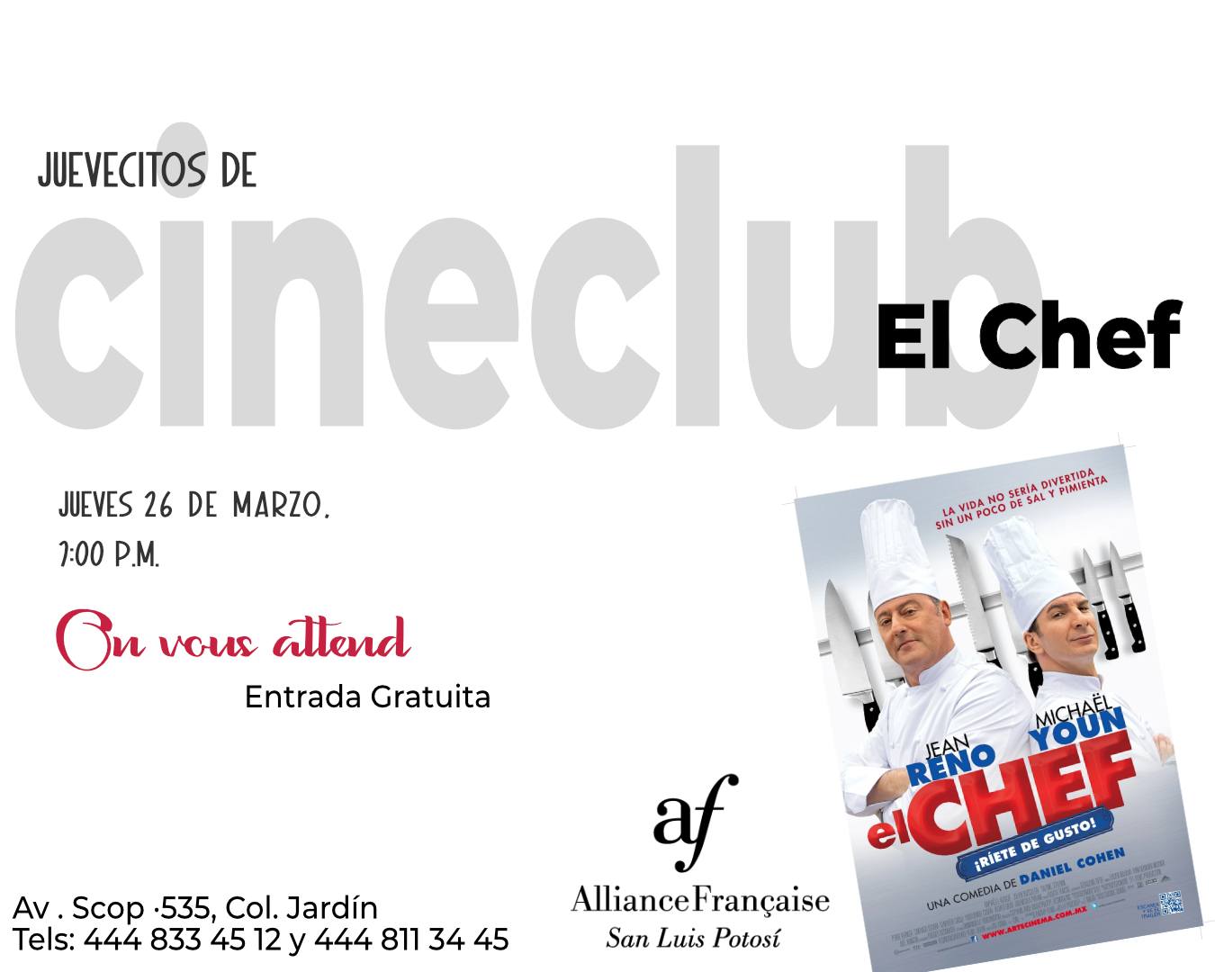 Cine club El chef