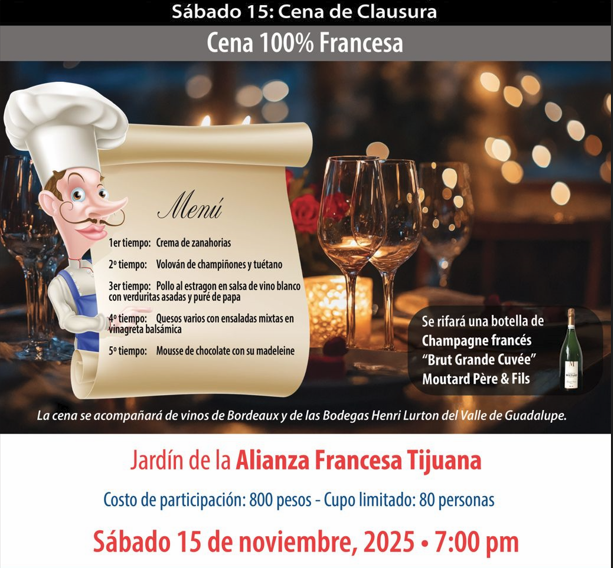 Semaine de la France en Basse Californie – Dîner de clôture